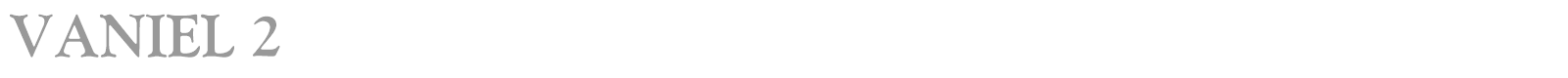 Vaniel font preview